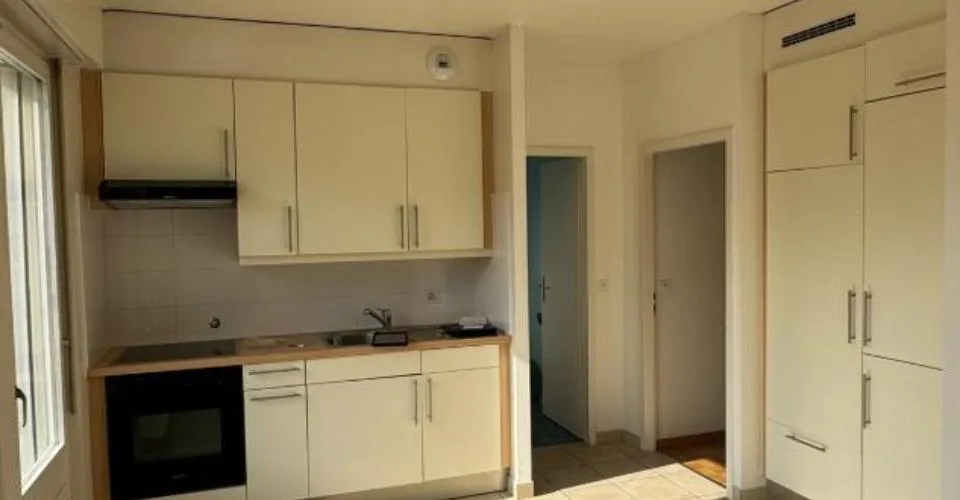 Joli 3 pièces en attique avec magnifique terrasse entourant l'appartement et accessible depuis toutes les pièces. Cuisine entièrement agencée et équipée, dressing. Réfection des peintures du logement en cours.