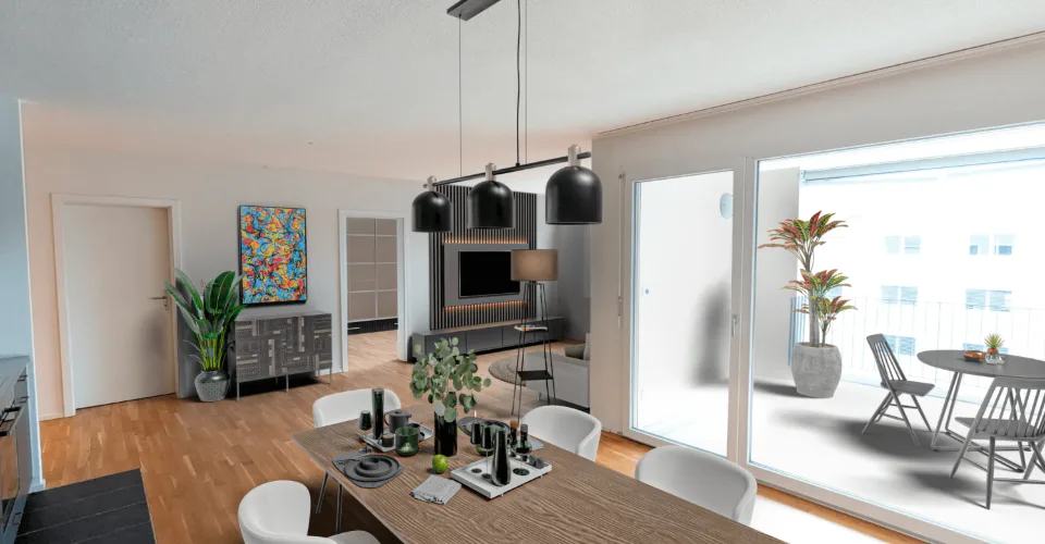 Appartement lumineux de 4.5 piÃ¨ces au 2Ã¨me Ã©tage avec colonne de lavage !