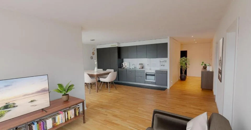 Appartement lumineux de 4.5 piÃ¨ces au 2Ã¨me Ã©tage avec colonne de lavage !