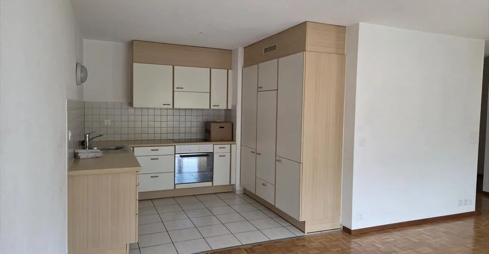 Appartement situé dans un immeuble avec ascenseur.