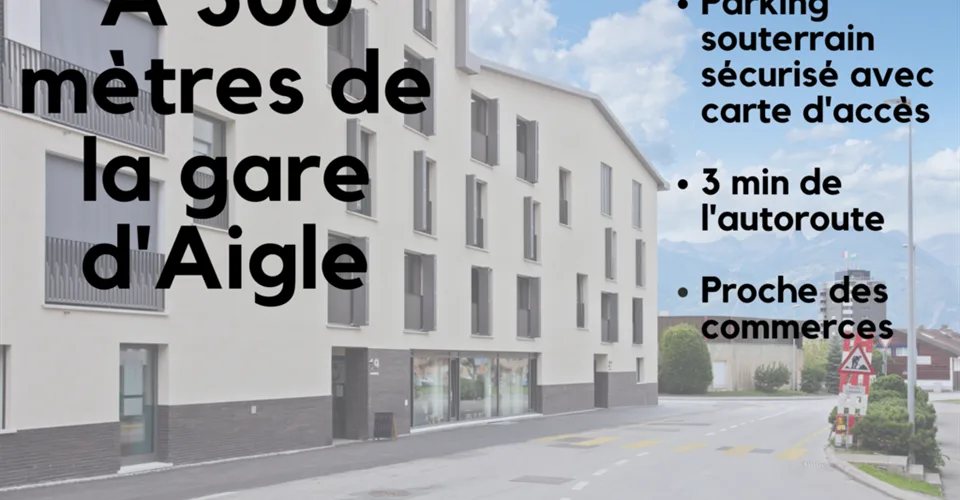 Place de parc moto souterraine à louer