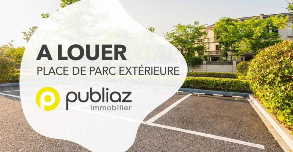 Place de parc extérieure à louer de suite
