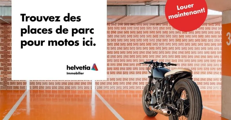 Place de parc moto dans un parking collectif sécurisé