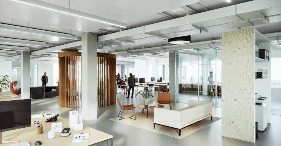Nouveaux bureaux refroidis avec vue directe sur les pistes 16-34