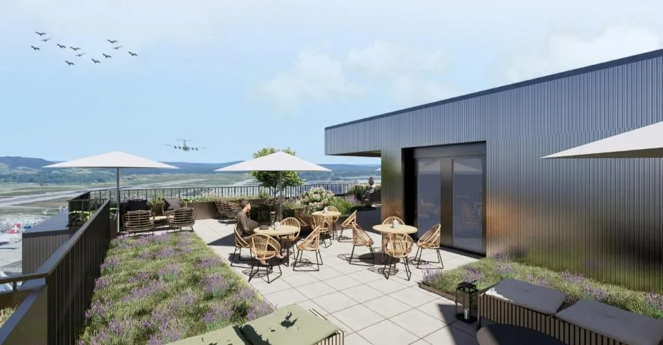 500 m2 de nouveaux bureaux climatisés avec vue directe sur le vol