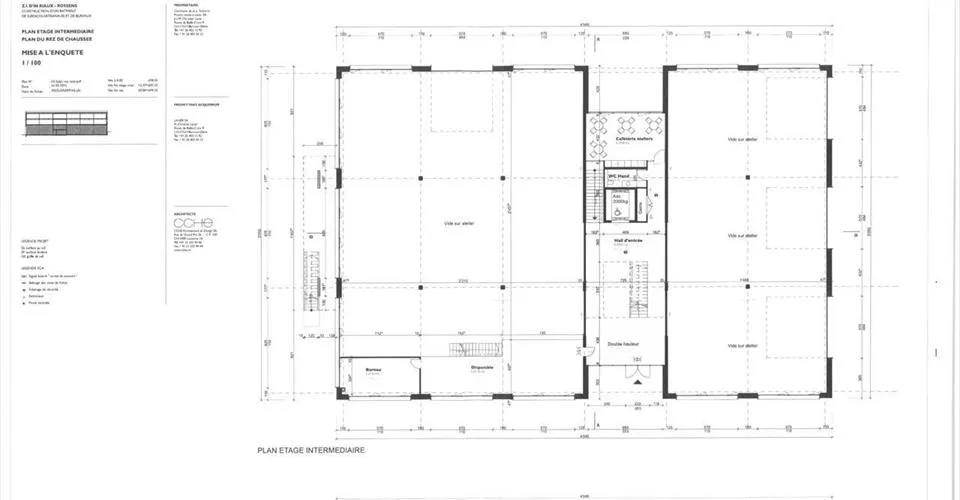 Bureaux de 200 à 440 m2 env. lumineux - 900 m2 env. au total