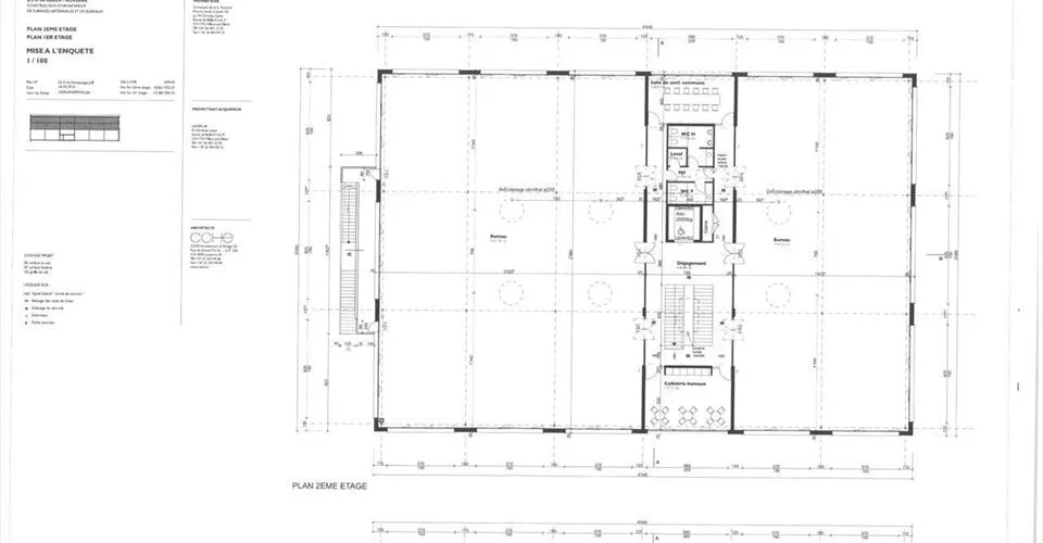 Bureaux de 200 à 440 m2 env. lumineux - 900 m2 env. au total