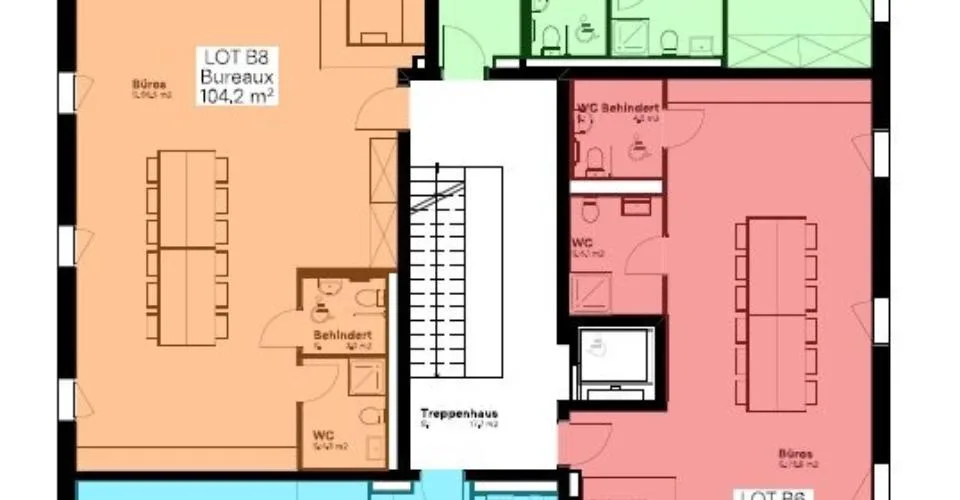 Surfaces brutes modulables à partir de 57 m²
