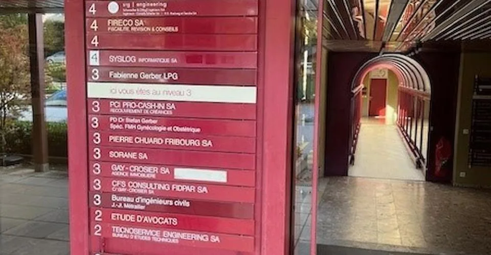 Bureaux de 458 m² (divisibles en deux unités ou plus) près du centre de Fribourg