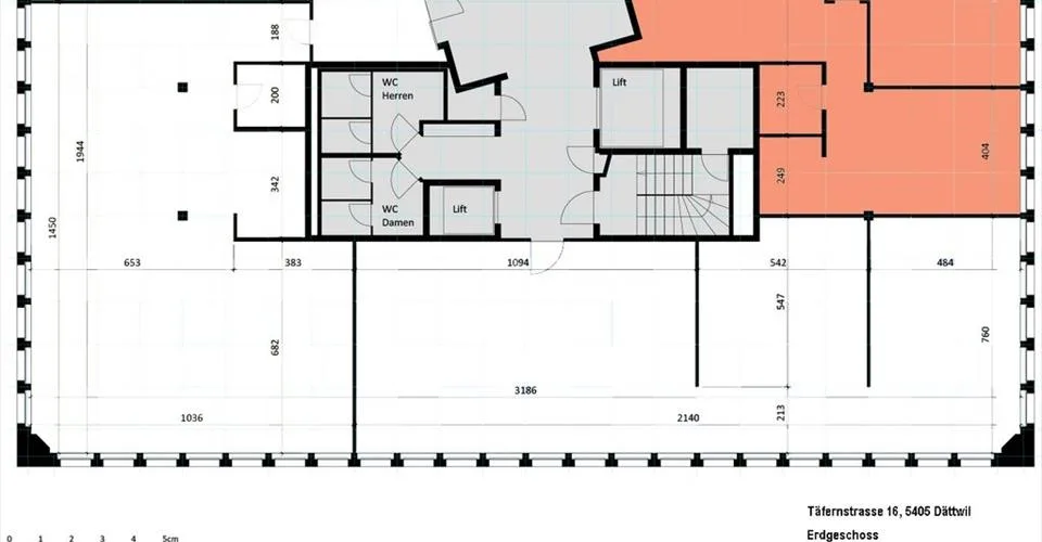 130 m2 - 1'100 m2 - Espace de bureaux dans la zone industrielle de Täfern