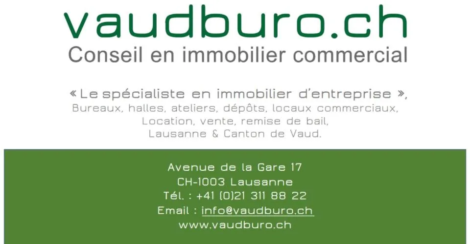 Derniers bureaux disponibles - Locaux de 111, 185 et 210 m² à Renens