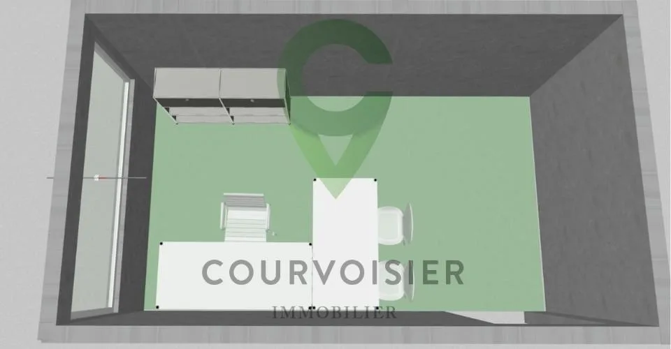 Bureau individuel meublé – Lumineux et calme