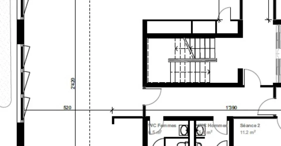 Surface de bureaux à louer de 266 m2 à Lausanne