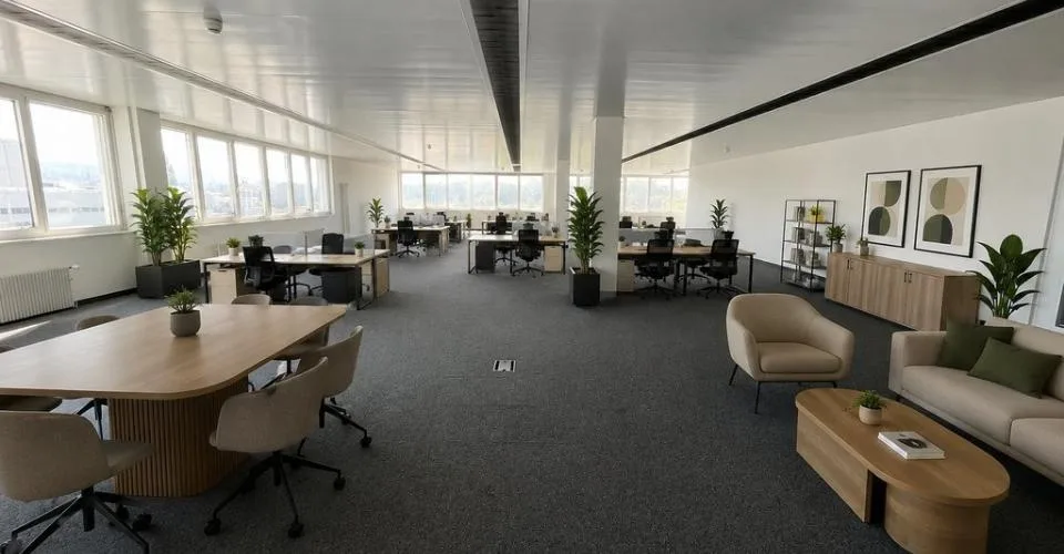 Bureaux proches de l'autoroute A1 et de la gare CFF