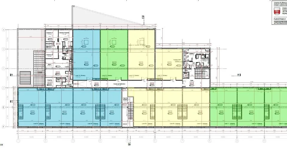 Ateliers & bureaux neufs à louer – ZI Budron, Mont-sur-Lausanne – Lots modulables dès 381 m² – Bâtiment Minergie