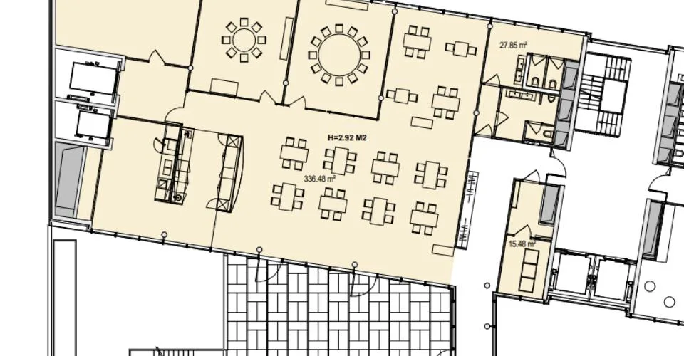 Bureaux aménagés - proche gare à Nyon - bâtiment moderne et lumineux