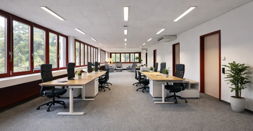 Bureaux lumineux, plug and play avec rampe d'accès !