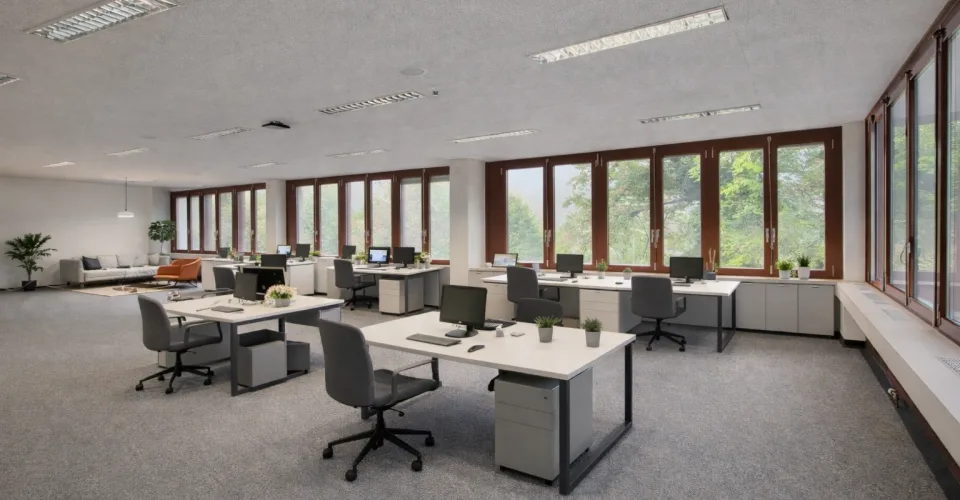 Bureaux lumineux, plug and play avec rampe d'accès !