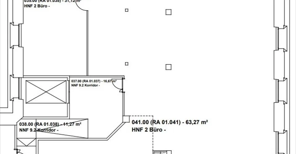 A louer surface de bureaux de 363 m2 avec coin cuisine