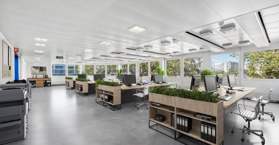 Surfaces administratives aménagées aux Charmilles