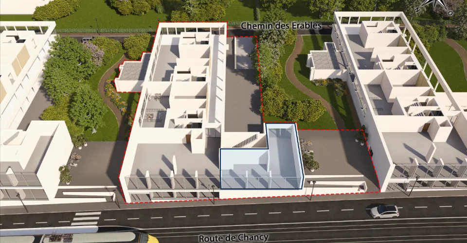Surville-Petit-Lancy - CHF 315.--m2-an - Bureaux de 109.2m2
