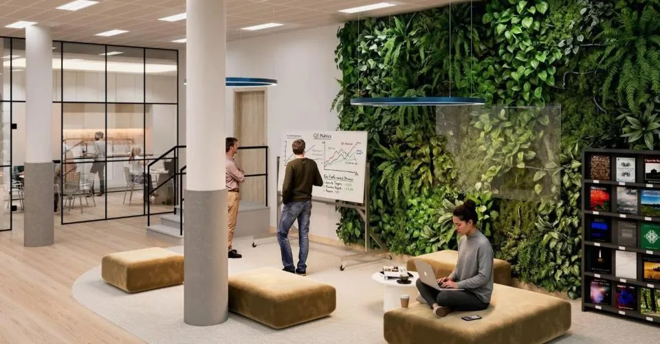 Surfaces administratives dans un bâtiment entièrement rénové