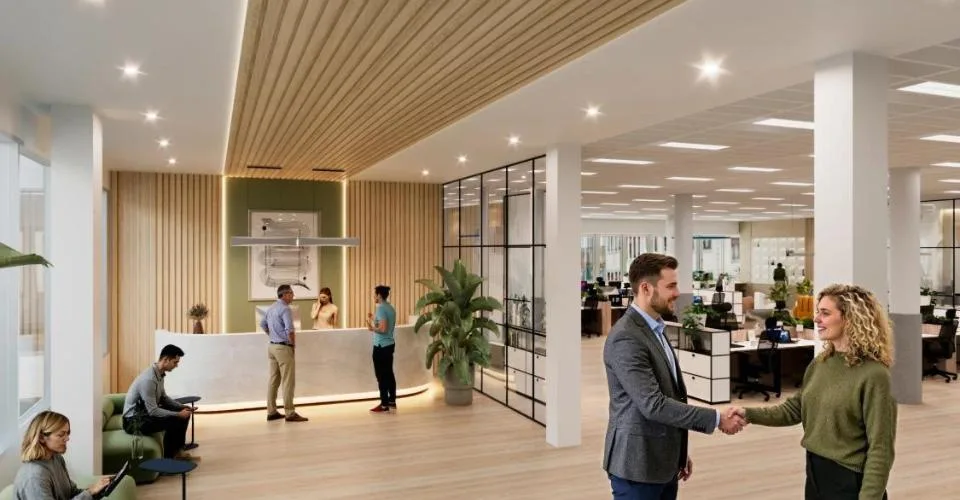 Surfaces administratives dans un bâtiment entièrement rénové