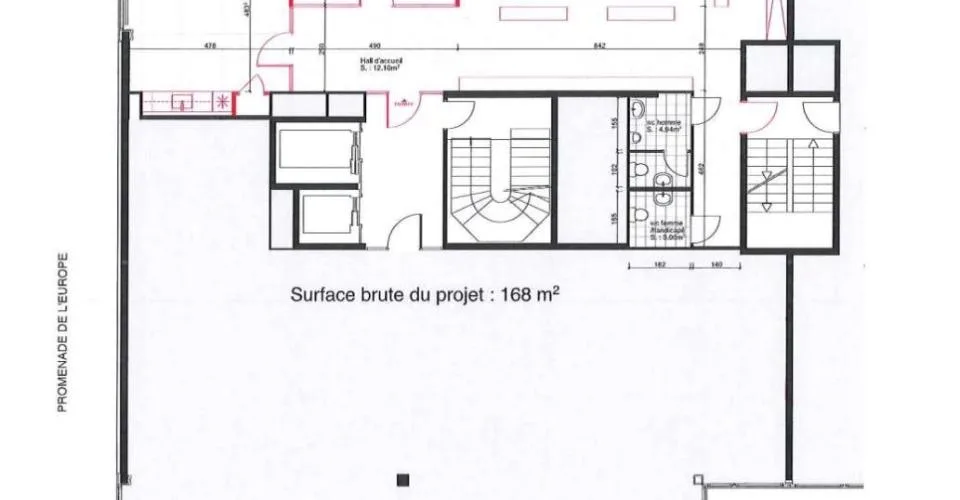 Surfaces administratives aménagées aux Charmilles
