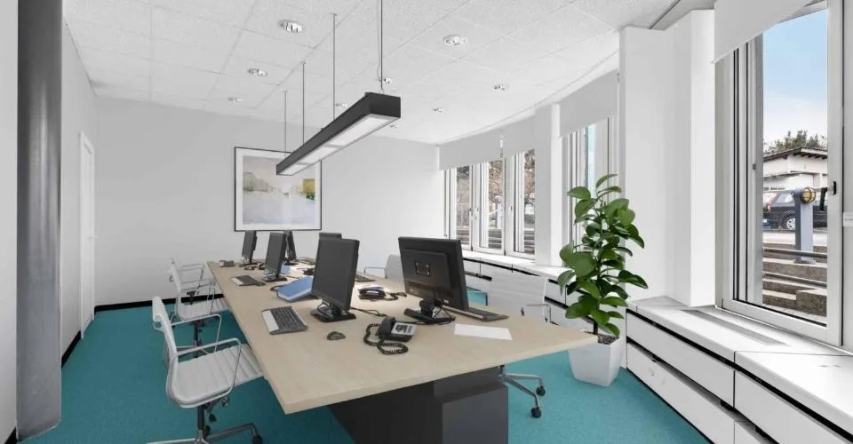 Bureaux de 484m2 lumineux à proximité de l'aéroport et de la Place des Nations