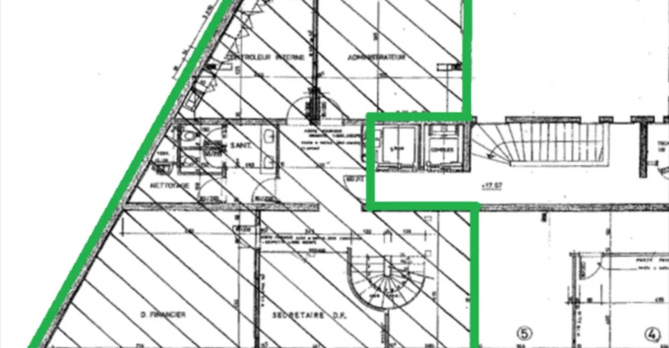 Gare Cornavin - CHF 410.--m2-an - Bureau au 5ème-6ème étage de 266m²