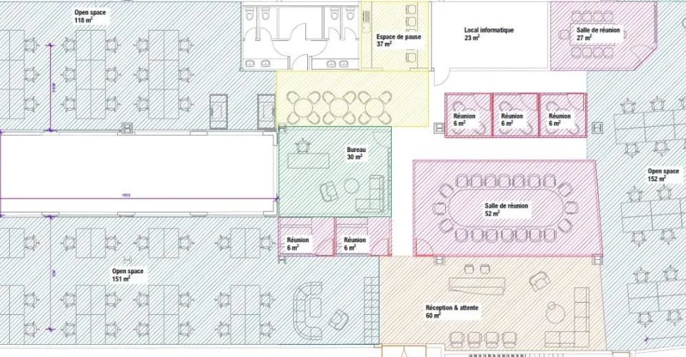 Bureaux au coeur de Genève avec terrasse