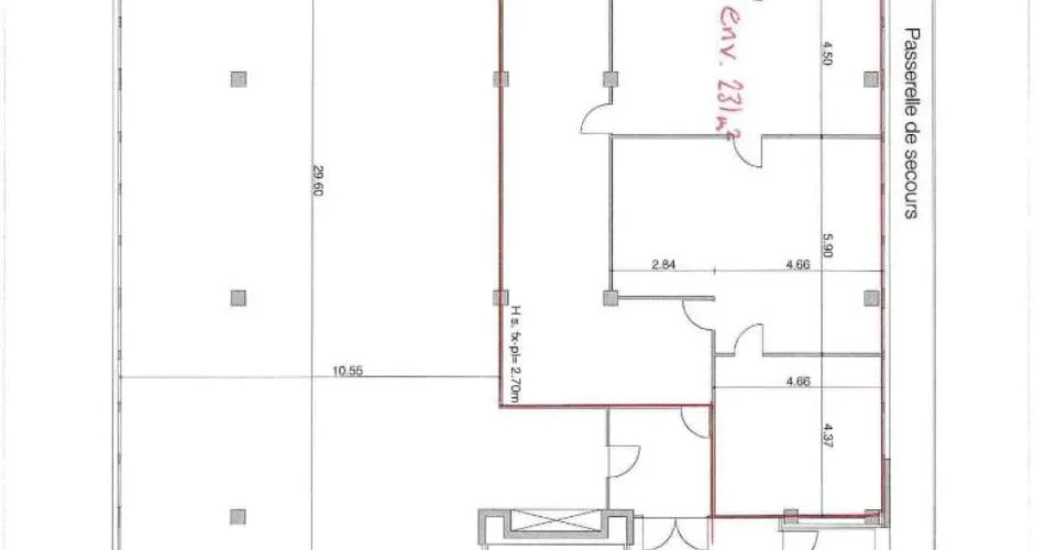 Surface d'atelier ou bureau de 231 m² à Carouge