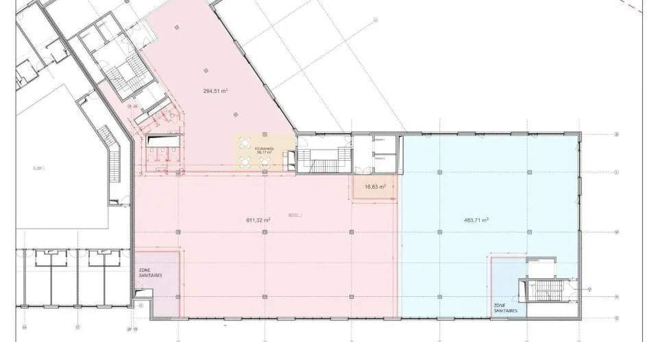 Surface de bureaux-Atelier de 900m2 neuve à Meyrin - FTI