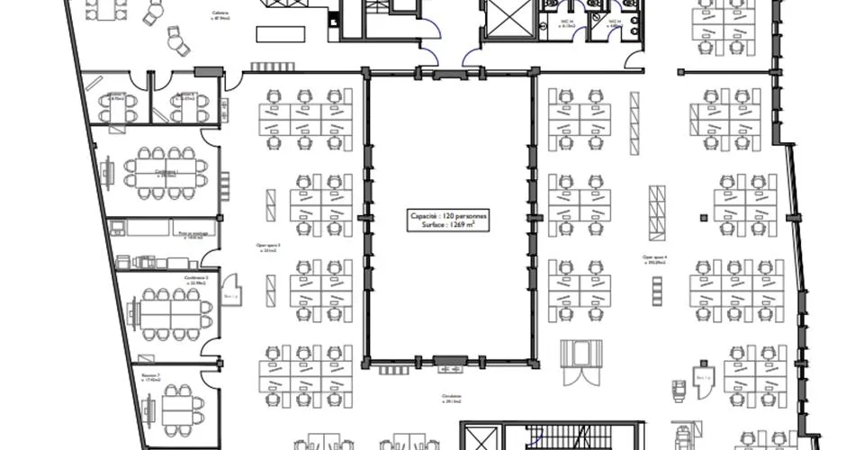 Surfaces de bureaux à louer secteur Acacias à Genève