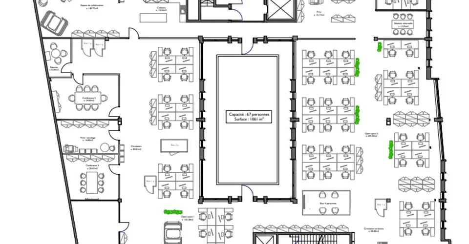 Surfaces de bureaux à louer secteur Acacias à Genève