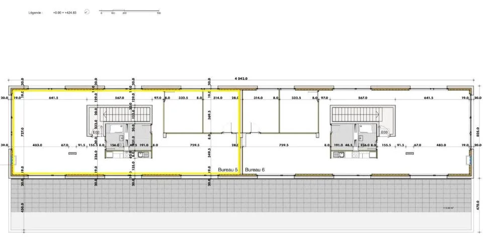 Bureaux 128 m2