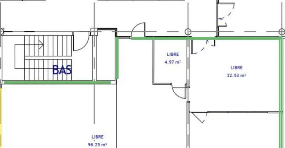 Meyrin - Aéroport - CHF 350.--m2-an - Surface de Bureaux d'environ 164m2