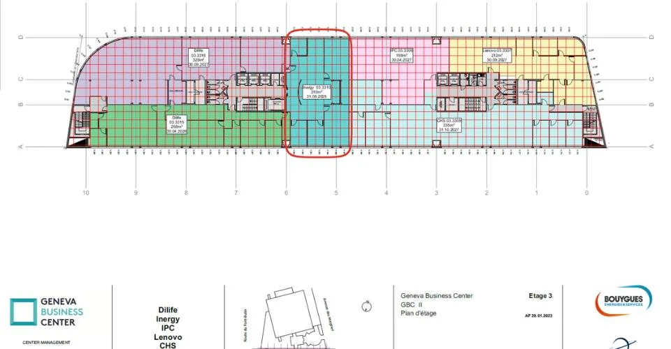 Bureaux efficient dans un immeuble avec services – Lancy