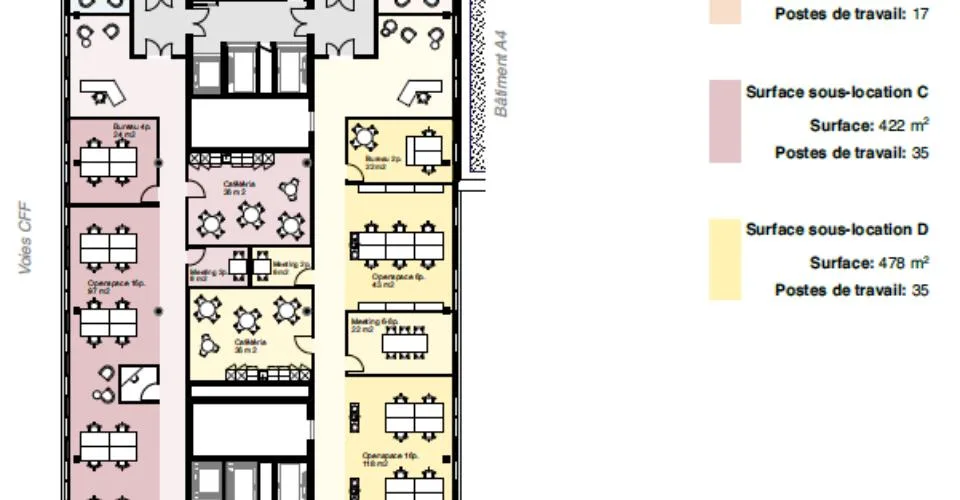 Bureaux premium à louer, secteur aéroport, au sein du quartier de l’étang à Genève