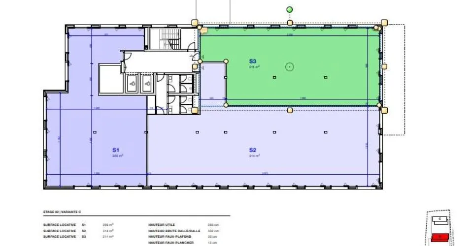 WEST PARK ? VERNIER - BUREAUX 211 M² AU 2ÈME ÉTAGE