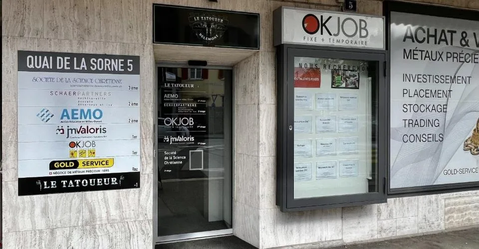 À louer à Delémont bureau de 6 pièces au 2ème étage