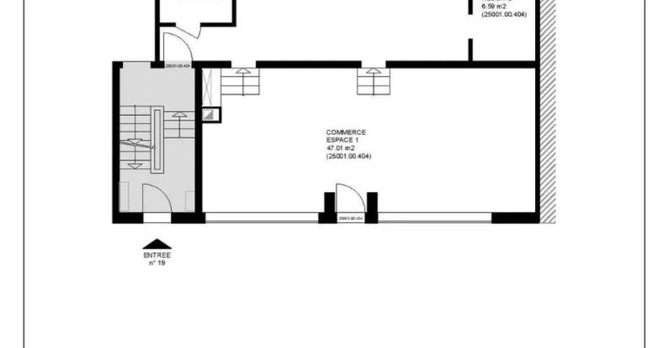 Magnifique local commercial d'environ 110 m² au rez-de-chaussée