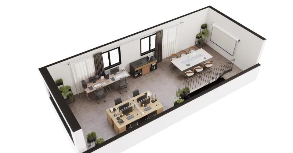 Atelier, bureau ou dépôt - surface modulable à louer à Domdidier