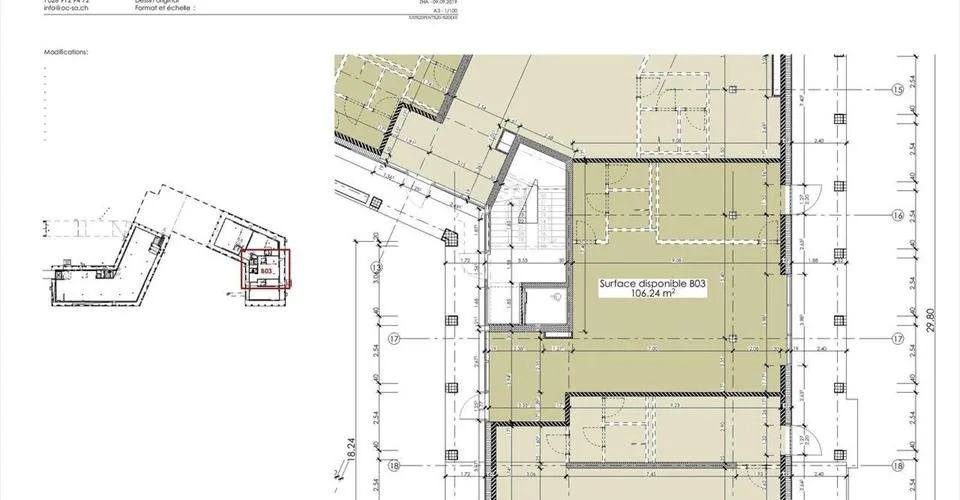 SURFACE COMMERCIALE DE 106 M² À PROXIMITE IMMEDIATE DE COOP