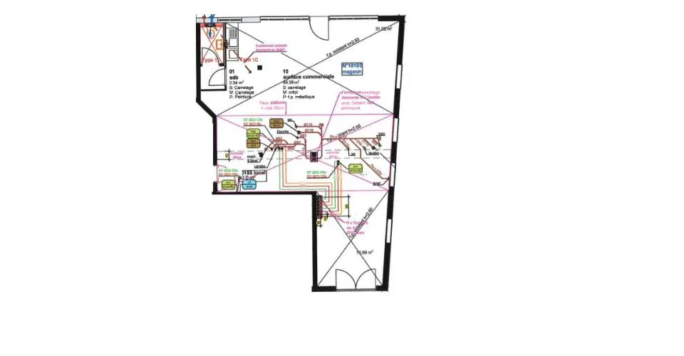 Surface d'env. 90 m2 au rez-de-chaussée