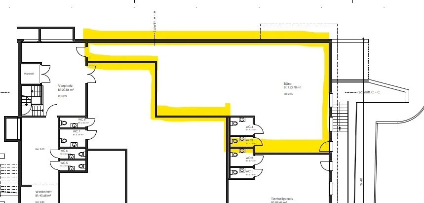 Espace de bureaux et commercial de 160 m2 à louer