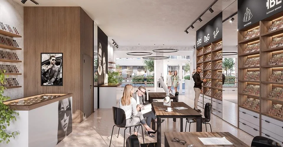 Espace commercial avec vitrine