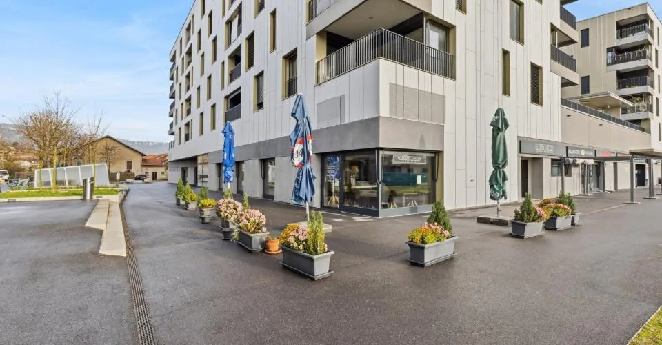 Au sein d'un centre commercial à Orbe