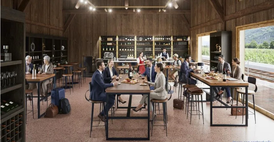 Surface de dégustation au coeur du vignoble valaisan ? emplacement central