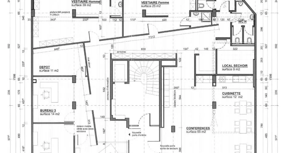 Arcade 276 m² à louer – Quartier Servette